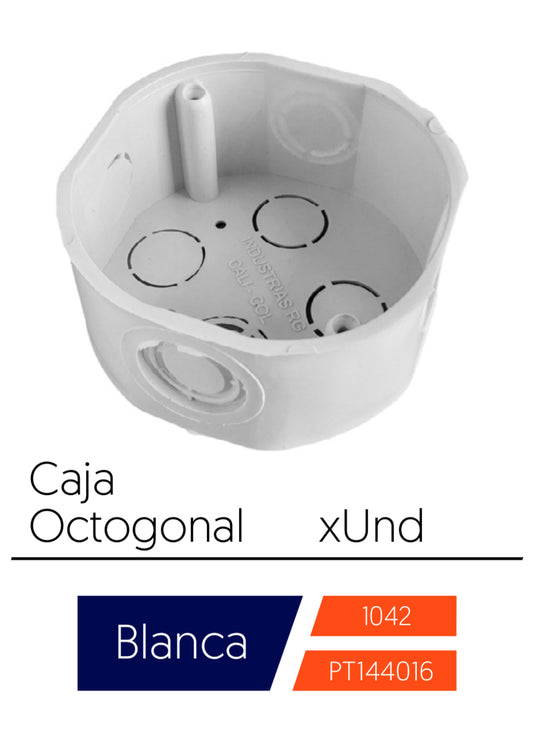 Caja Octogonal Blanca