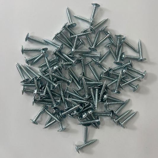 Tornillo para Super Board 8 x 1 Punta Aguda Cabeza Plana Zinc (100 Und)